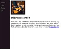 Tablet Screenshot of maximmassenkoff.com